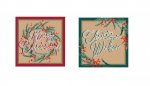 Christmas Merry Xmas 12 Pack Brown Kraft Card