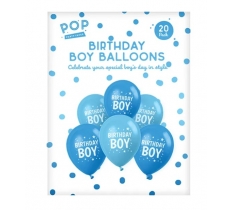 Birthday Boy Balloons 20pk