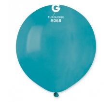 Gemar 19" Pack Of 25 Latex Balloons Turquoise #068