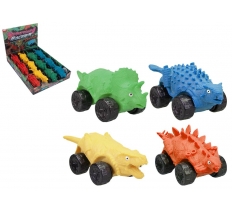 Dino Sand Stretchy Racers 13.5cm 4 Assorted