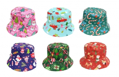 Christmas Bucket Hat Fun Patterns Fully Lined