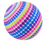 9" 80g Hot Colour Dot Football - Deflated