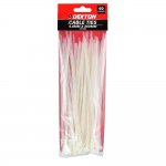 Dekton 60 Pieces 4.8mm X 200mm White Cable Ties