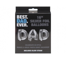 Fathers Day 16" Dad Silver Foil Balloon