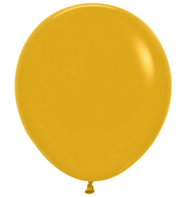 Fashion Colour Solid Mustard Latex Balloons 18" 25 Pack c