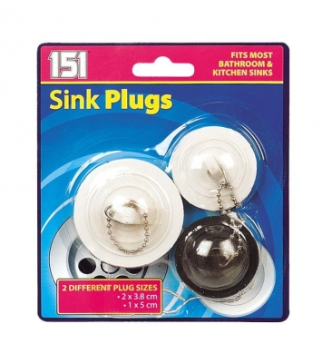 3 Pack Sink Plugs