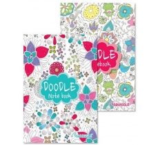A5 Lined Doodle Notebook