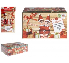 Small Elf Christmas Eve Box 21cm X 32cm X 11cm