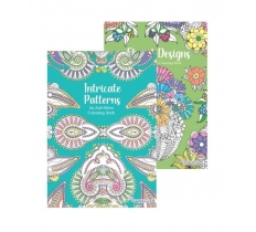 Pattern Or Floral Design Anti-Stress Colouring Book