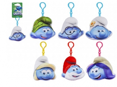 Smurf 12cm Printed 2D With Clip ( Assorted Designs )