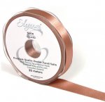 Eleganza Double Faced Satin 15mmx20M Deep Rose Gold