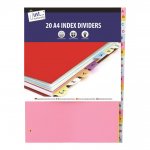 Tallon 20 A-Z A4 Index Dividers Card