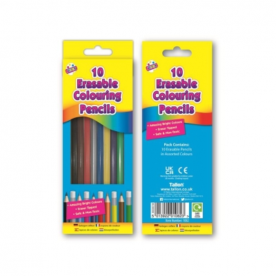 Tallon 10 Erasable Coloured Pencils