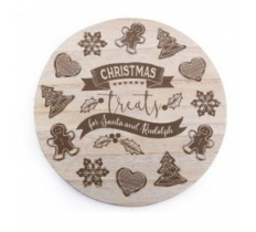 Christmas Gingerbread Santa Treat Plate