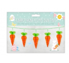 Easter Carrot Honeycomb Bunting 2M