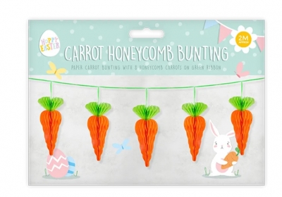 Easter Carrot Honeycomb Bunting 2M