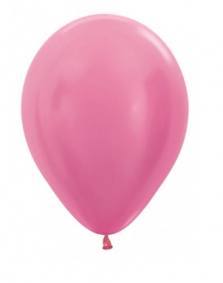 Sempertex 12" Pearl Fuchsia Cream Latex Balloons 12 Pack