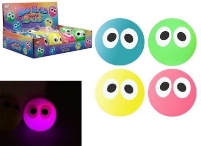 Light Up 5.5cm Big Eye Bouncy Ball ( Assorted Colours )