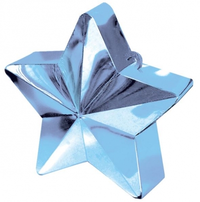 Light Blue Star Balloon Weights 150g / 5oz