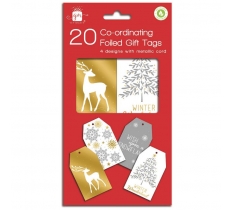 Christmas Co-ord Mixed Metallics Pack Of 20