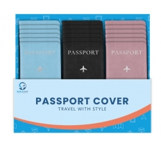 Foil Pu Leather Passport Cover