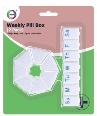 Weekly Pill Box 2 Pack