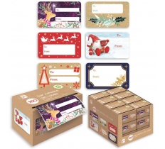 Christmas Contemporary Label Pack Of 150