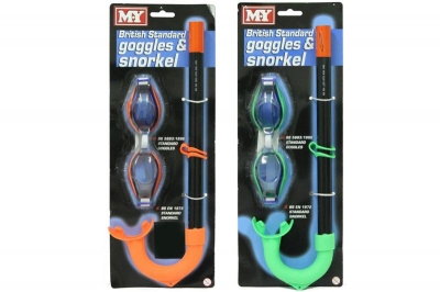 British Standard Goggles & Snorkle Set