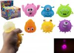 Light Up Puffer Monster 7cm 6 Assorted