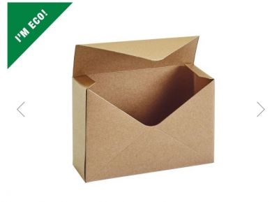 Envelope Boxes Lined Sage Kraft X 10