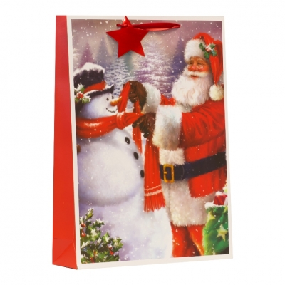 Santa & Snowman Xl Bag