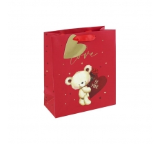 Valentines Day Cute Bear Medium Bag