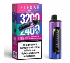 Elf Bar 4 In 1 Vape Prefilled Pod Kit Purple Edition