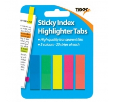 Tiger Sticky Index Tabs ( Assorted Colours )