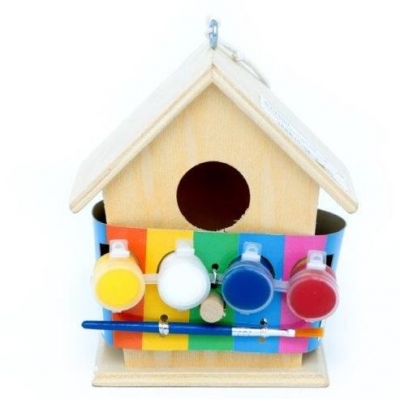 Paint Own Wooden Bird House