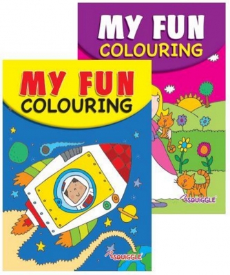A5 Princess & Space Colouring Book