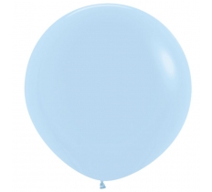 Sempertex 24" Pastel Blue Matt Latex Balloons 3 Pack