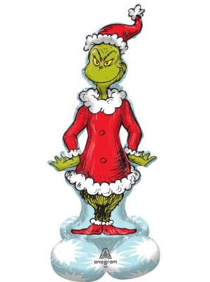 The Grinch Airloonz Foil Balloons 26"/66cm W X 58"/147cm