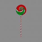 Lollipop Decoration Red/green 12 x 38cm