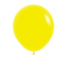 Fashion Colour Yellow 18" Latex Balloons 45cm 25 Pack