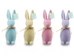 Easter Flocked Bunny Ornament 30cm