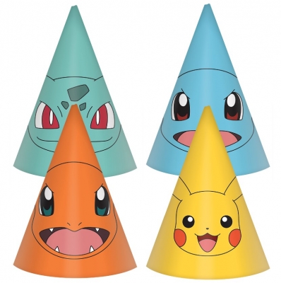 Pokemon Cone Hats 6 Pack