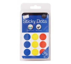 Tallon 288 Coloured 19mm Sticky Dots