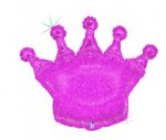 Glittering Crown - Pink Holographic 36" Single Pack