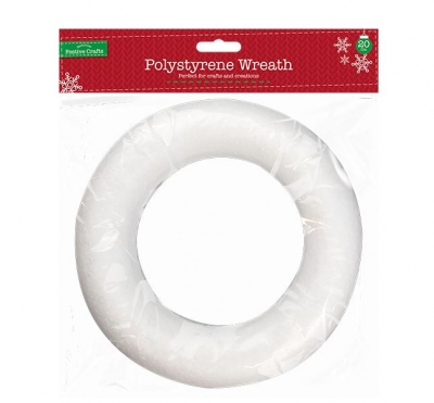 Polystyrene Flat Backed Wreath 20cm