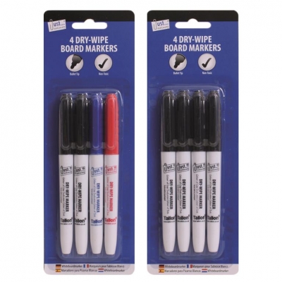 Tallon 4 Dry-Wipe Markers