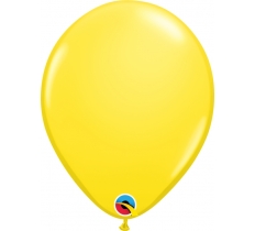 Qualatex 11" Plain Latex Round Yellow Balloons 25 Pack