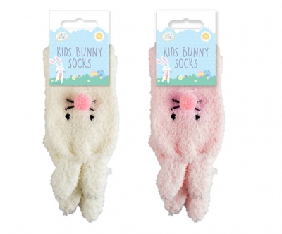 Easter Kids Fluffy Bunny Socks