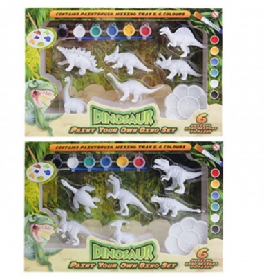 Diy Paint Your Own Dino Set 2 Assorted