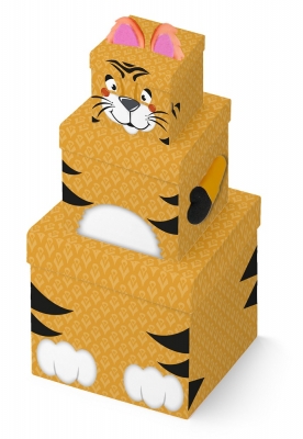 Plush Box Tiger 3 Piece